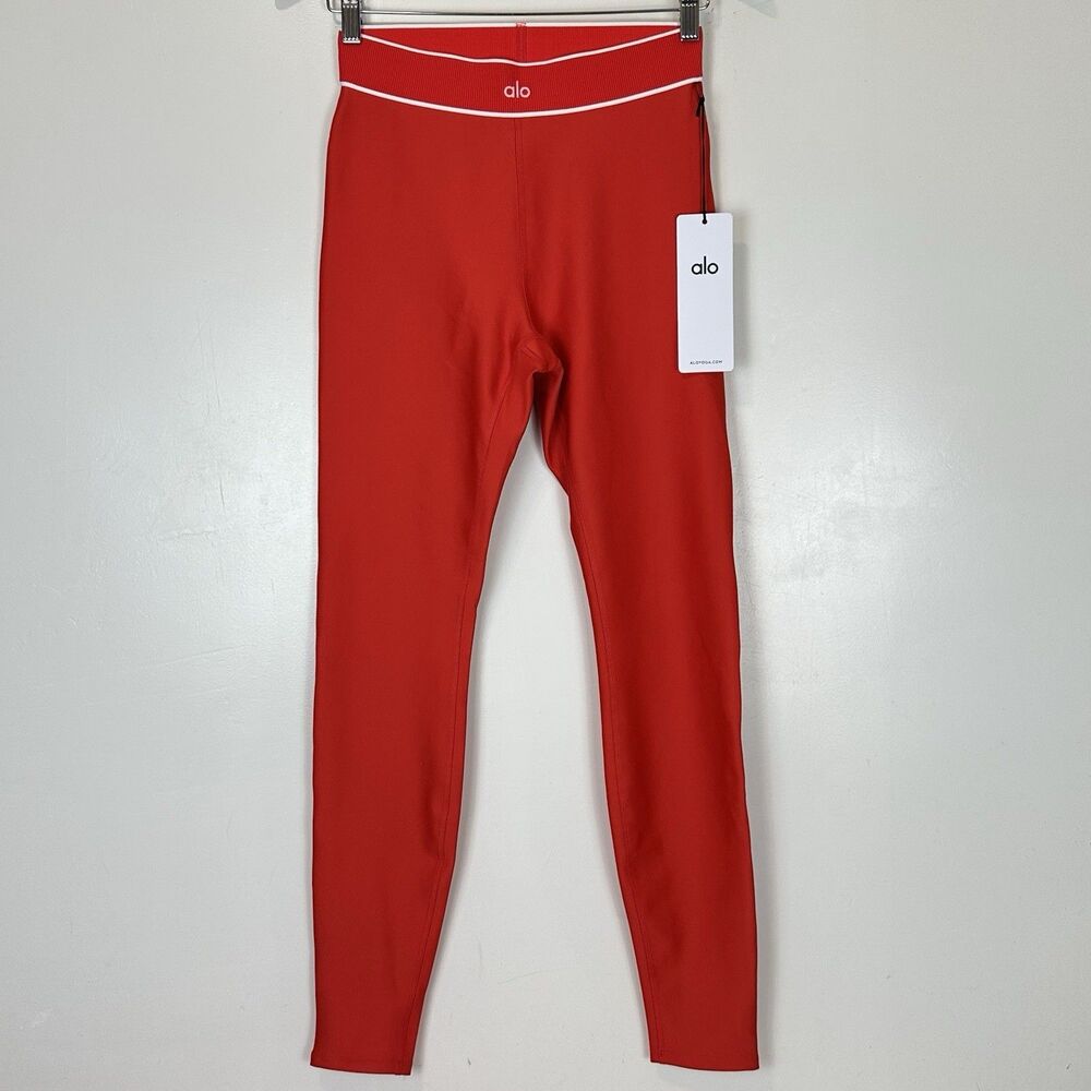 NWT Alo Yoga Airlift High Waist Legging 28" Bright Red Size M Limited Edition